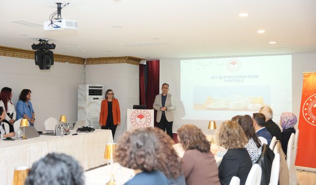 "Süt ve Süt Ürünlerinde Resmi Kontrol Eğitimi" başarıyla tamamlandı