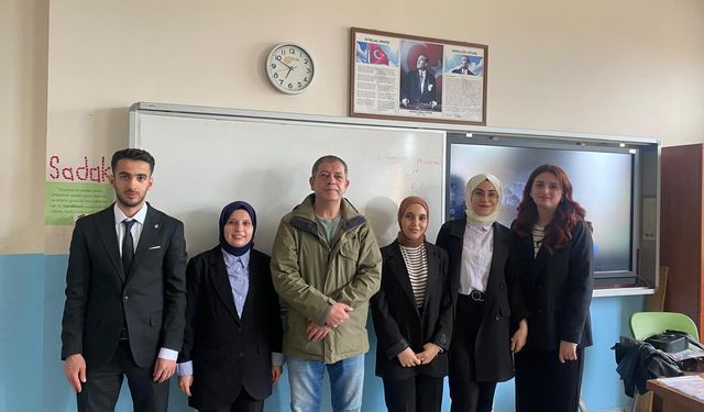 Kars'ta öğretmen adayları anlamlı bir projeye imza attı