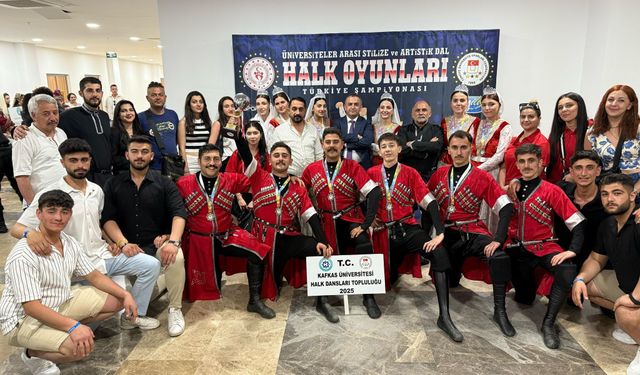 KAÜ Halk Oyunları Topluluğu, önemli bir başarıya imza attı