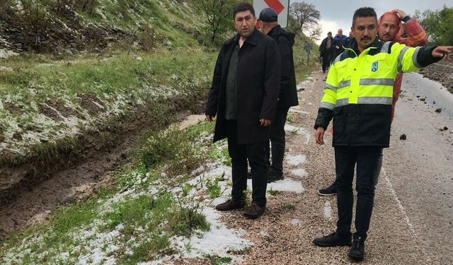Ankara'daki sağanak yağmur, Güdül'de de hasara neden oldu