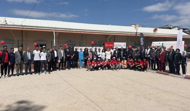 Antalya Korkuteli’nde Bocce sahası açıldı