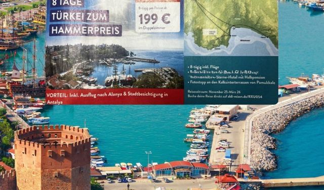 Almanya’da marketten tatil sürprizi: 200 Euro’ya Antalya tatili!