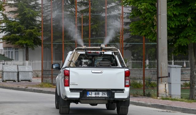 Konya Selçuklu'da ilaçlama çalışmaları