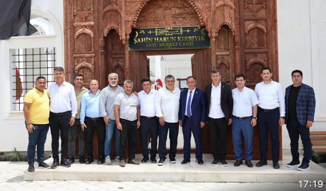 Antalya Aksu Merkez Cami açıldı! Başkan Yıldırım’dan hayırsever iş insanına teşekkür