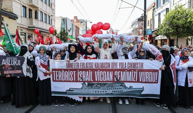 İstanbul halkı Gazze için yürüdü