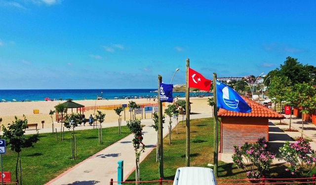 Kocaeli'nin 9 plajına "Mavi Bayrak" ödülü