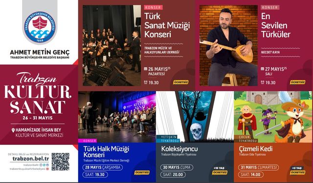 Trabzon Büyükşehir Belediyesi kültür ve sanat şölenine devam ediyor