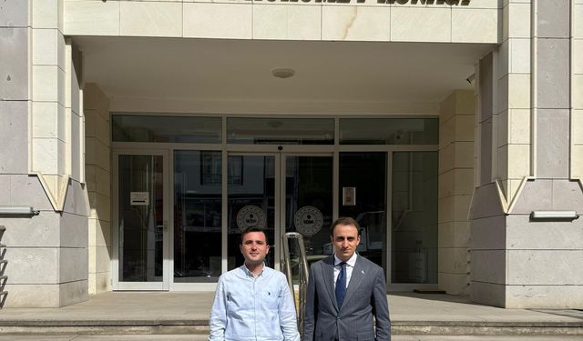 Kaymakam Konak’tan, Kaymakam Memiş’e ziyaret
