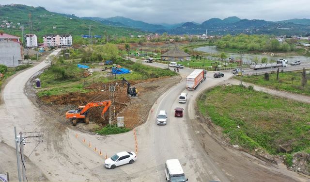 Ordu’da Kayabaşı kavşağı düzenleniyor
