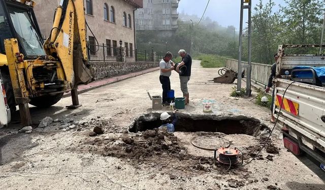 Piraziz'de su arızasına anında müdahale