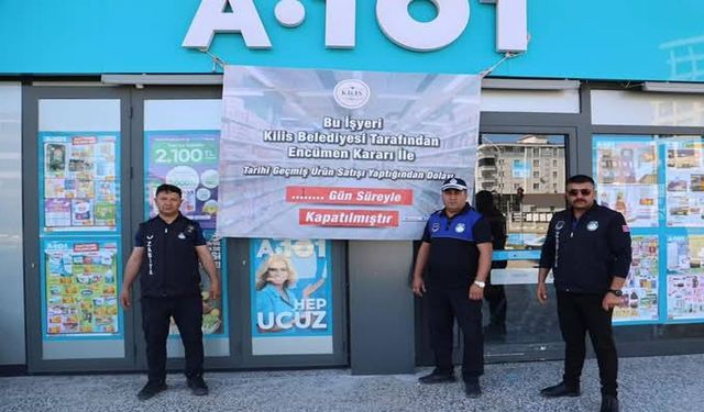 Kilis’te son kullanma tarihi geçmiş ürün satan market mühürlendi