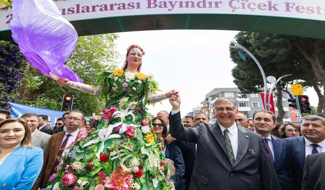 Uluslararası Bayındır Çiçek Festivali'ne start verildi