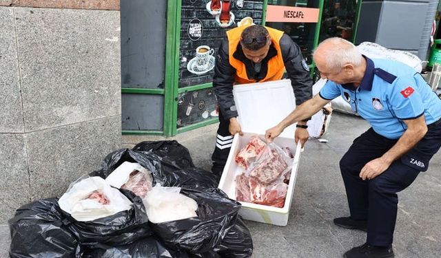 Antalya'da usulsüz şekilde taşınan 300 kilogram ete el kondu