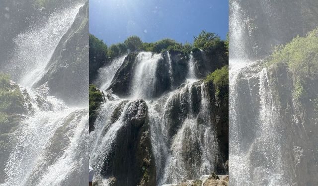 Erzincan’ın doğal harikası: Girlevik Şelalesi
