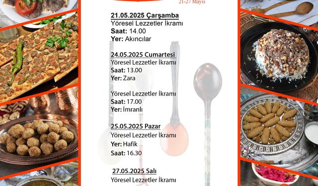 Sivas’ta Türk Mutfağı Haftası dolu dolu geçecek