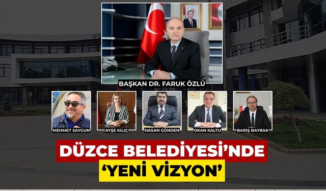 Düzce Belediyesinde iki başkan yardımcısı değişti