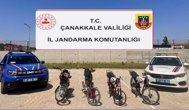 Çanakkale'de trafik magandaları jandarmadan kaçamadı