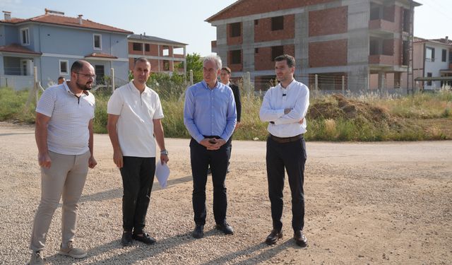 Erbaa Belediyesi iki mahalle arasında bölünmüş yol çalışması başlattı