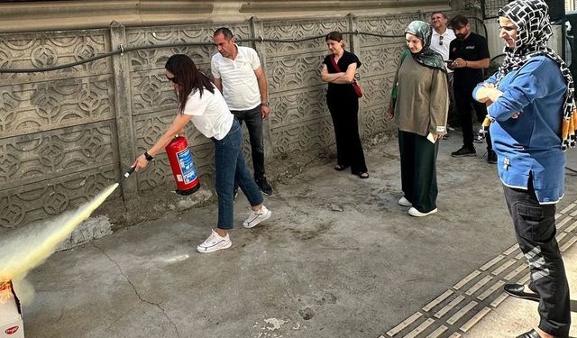 AFAD'dan ŞÖNİM personeline afet ve yangın eğitimi