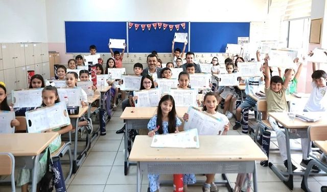 Denizli'de 'büyük' karne coşkusu