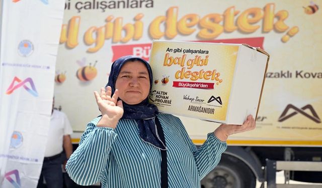 Mersin’de arıcılara “Bal gibi” destek