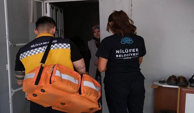 Bursa Nilüfer'de ihtiyaç sahiplerine evde sağlık hizmeti