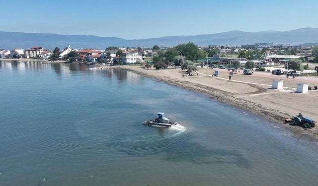 Bursa plajları sezona hazır hale geliyor