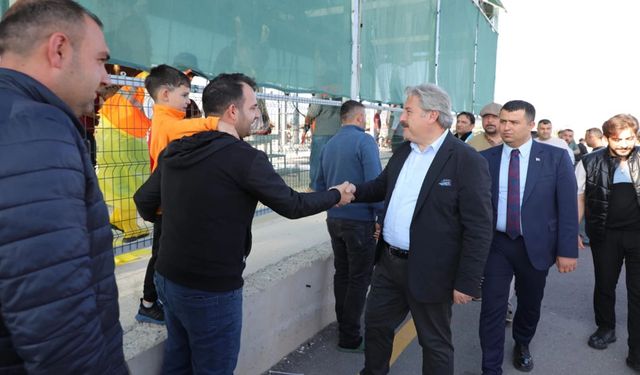 Melikgazi Belediye Başkanı Mustafa Palancıoğlu'ndan kurban alanına ziyaret