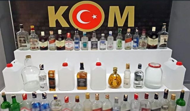 Isparta'da sahte içki operasyonu