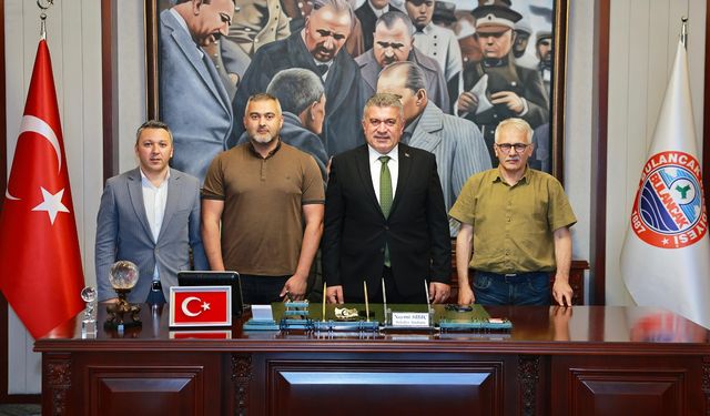 Bulancak Belediye Başkanı Necmi Sıbıç Belçikalı misafirlerini ağırladı