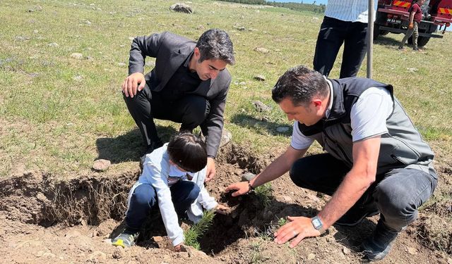 Sarıkamış’ta şehitler için dikilen fidanlar toprakla buluştu