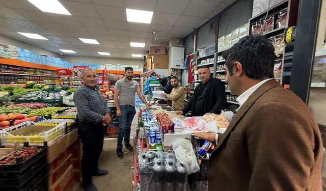 Kaymakam Enis Aslantatar’dan bayram öncesi esnaf ziyareti