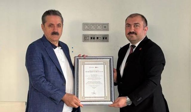 Bursa Vakıflar Bölge Müdürü Haluk Yıldız’dan Faruk Çelik’e ziyaret