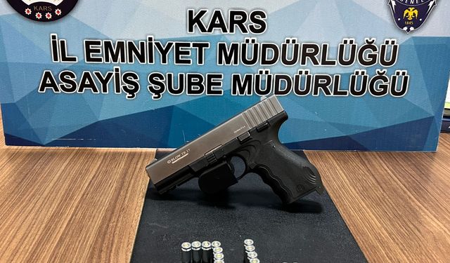 Kars'ta asayiş uygulamalarında silah ele geçirildi