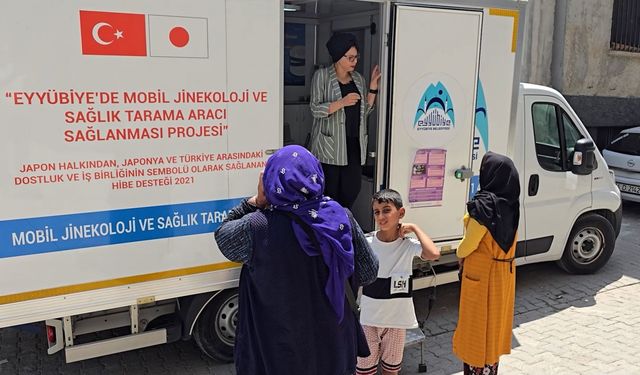 Eyyübiye Belediyesi Mobil Sağlık Tarama Aracı görevde