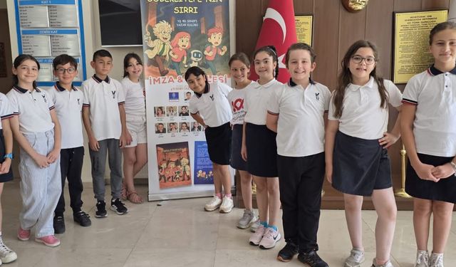 Isparta'da Yılmaz Şener İlkokulu öğrencileri kalplerini ve kalemlerini Görkem Efe için kullandı