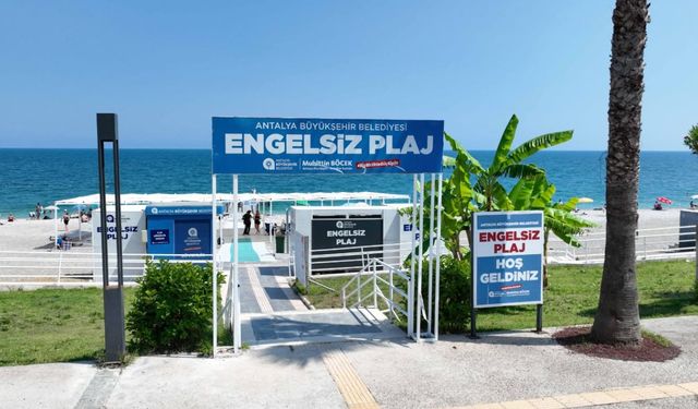 Konyaaltı engelsiz plajı yaza hazır!