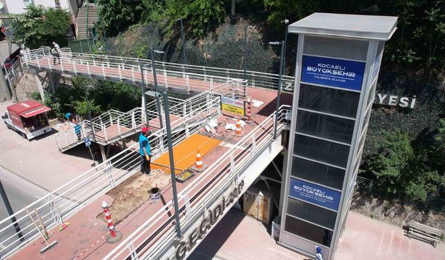 Kocaeli Büyükşehir’den üst geçitlere hassas dokunuş