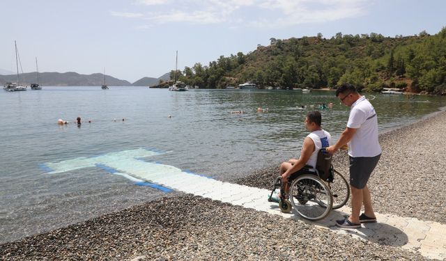 Muğla’da engelsiz plajlarla hayat kolaylaşıyor