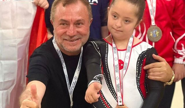 Muğlalı özel sporcu Serra Soysal, Cimnastik Avrupa Şampiyonası'nda tarih yazdı