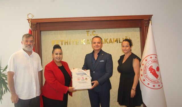 MuğlatürkTV ekibi Fethiye Kaymakamı Fatih Akkaya'yı ziyaret etti