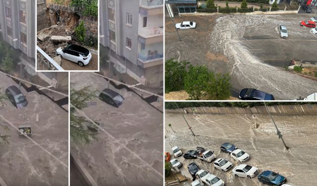 Ankara'da sağanak sele dönüştü: Alt geçitleri sel bastı, çatılar uçtu