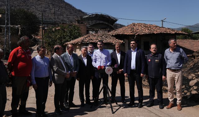 Bakan Kurum Yangın Bölgesinde