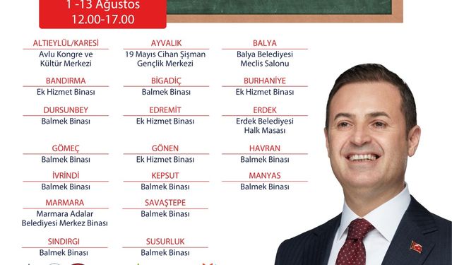Ahmet Akın’dan 20 ilçede YKS tercih desteği