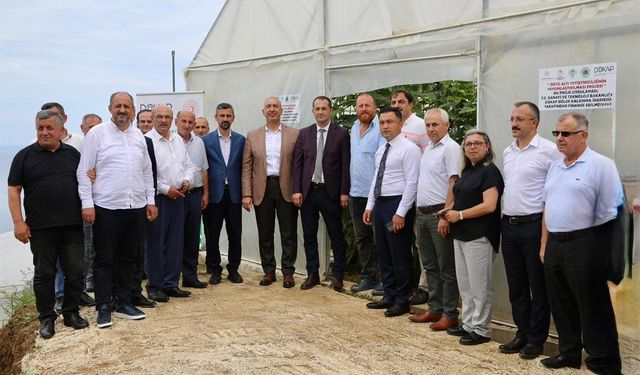 "Akçaabat Örtüaltı Yetiştiriciliğinin Yaygınlaştırılması'' projesi açılış töreni gerçekleştirildi