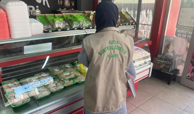 Kars’ta kasap ve şarküteri denetimleri aralıksız devam ediyor