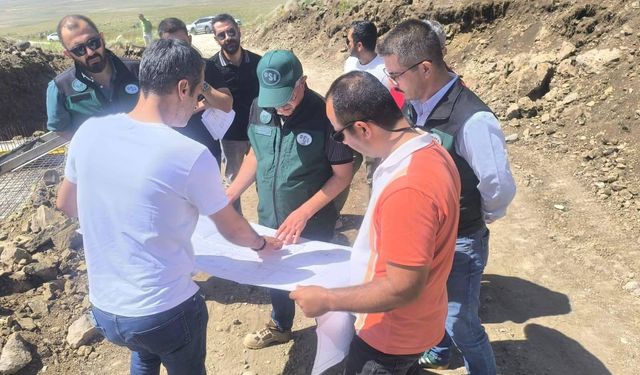 DSİ Kars Bölge Müdürü Serdar Kotan, Kars'taki çalışmaları yerinde inceledi