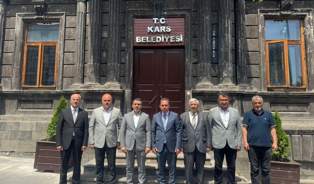AK Parti Kars Milletvekili Adem Çalkın ve Heyetinden Başkan Senger’e ziyaret