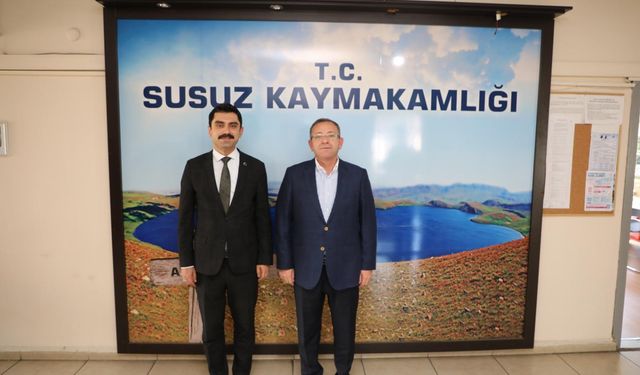 Kars Valisi Ziya Polat’tan Susuz Kaymakamı Muhammed Emin Tutal’a ziyaret