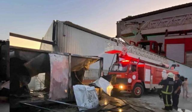 Cumalı'da işçi konteyneri kullanılamaz hale geldi